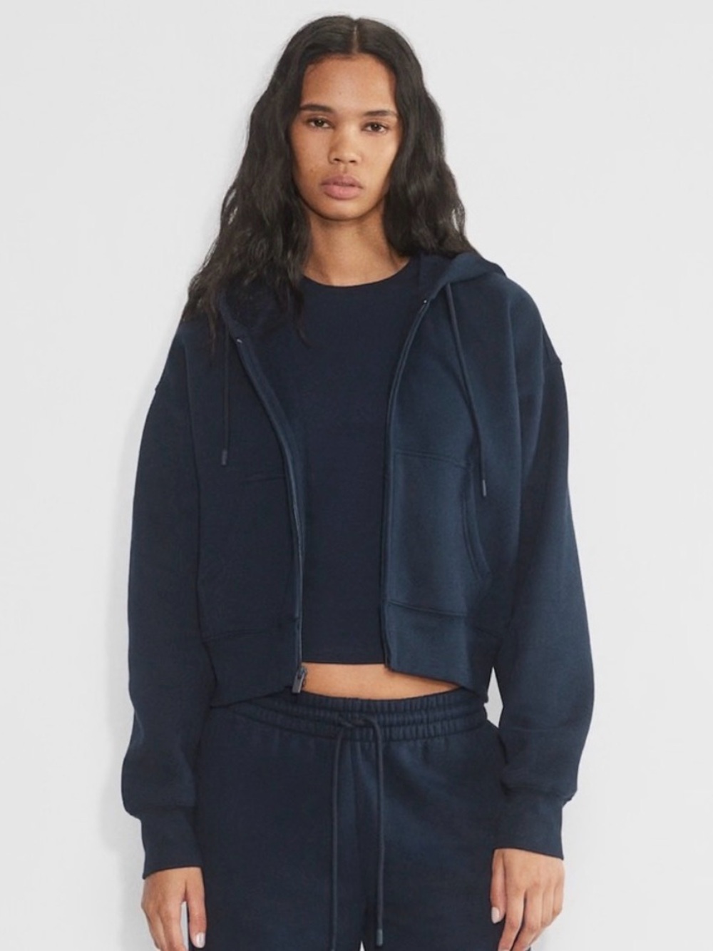 Aritzia BF Boxy Zip Hoodie